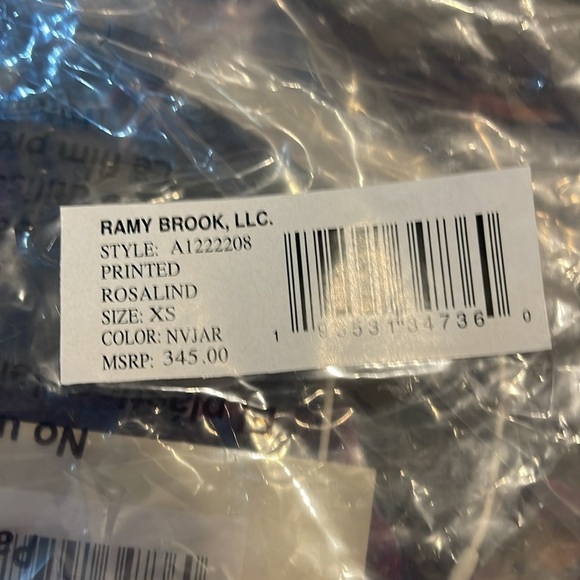 RAMY BROOK PRINTED ROSALIND FLORAL BLACK - XS - Picture 7 of 7